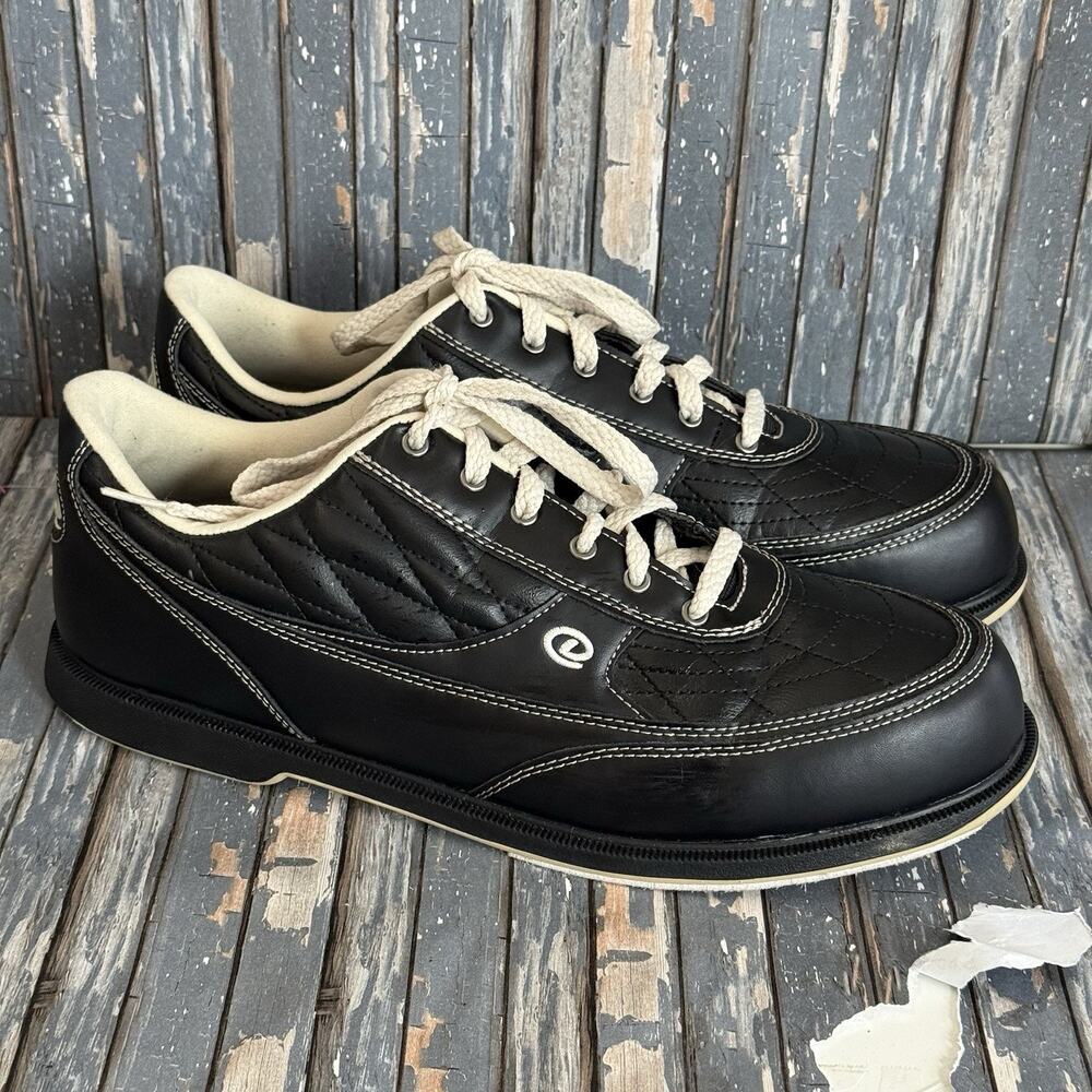 Dexter Turbo 2 Bowling Shoes Mens Sz-14M (D) Slide-Rite Black Lace Up B2112-1